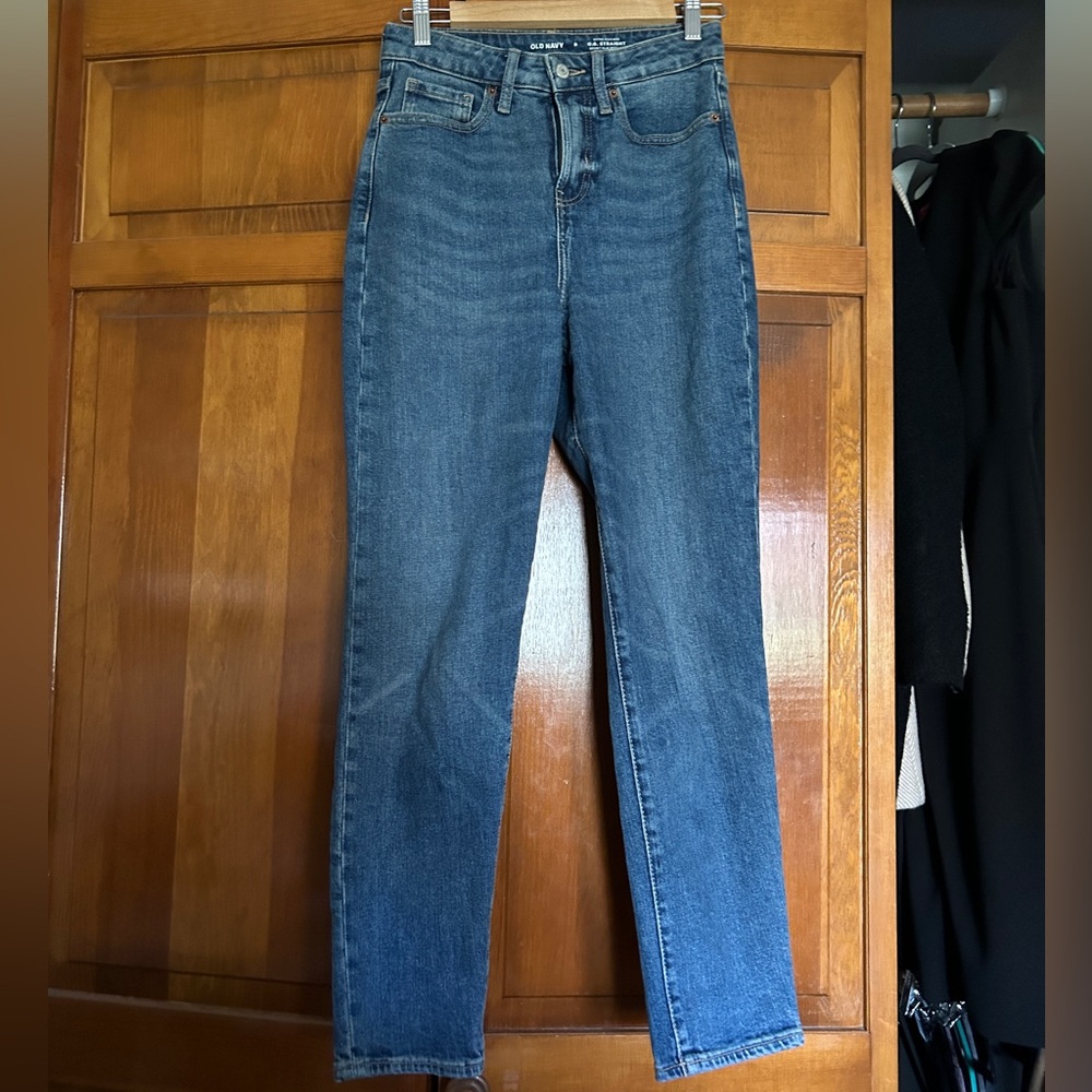 Old Navy OG Extra High Waisted Straight Jeans
